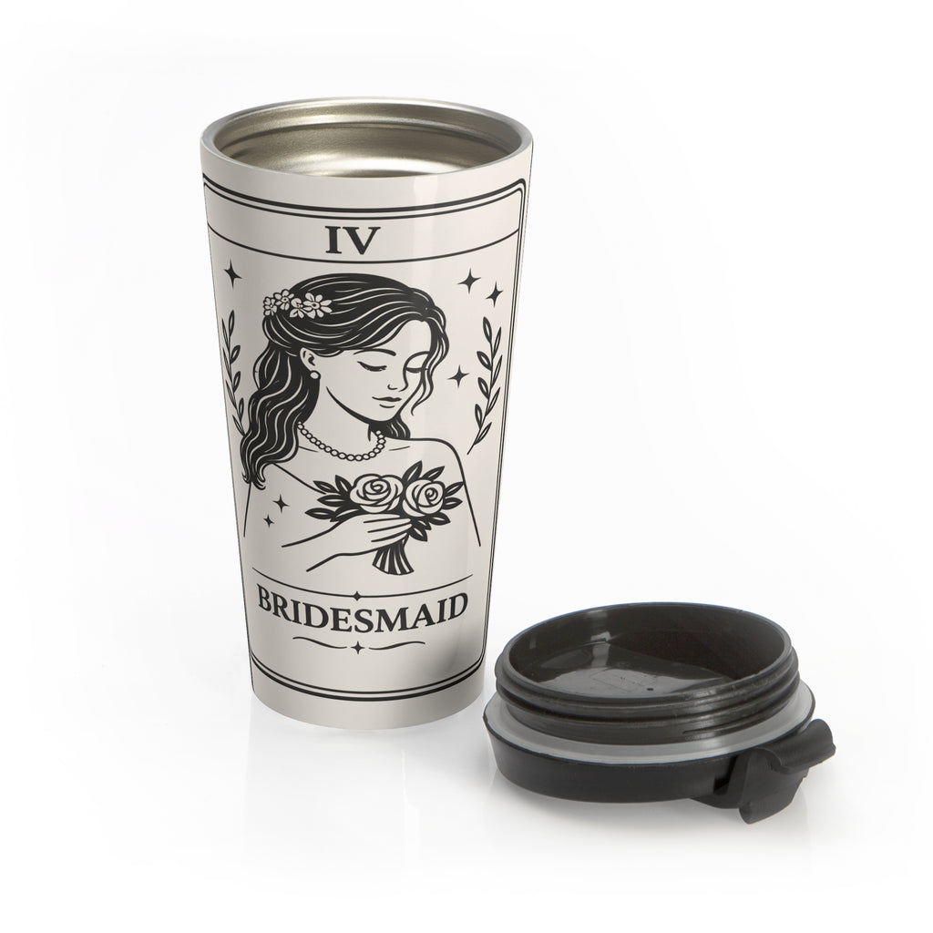 Bridesmaid Tarot Illustration Travel Mug | Bridal Party Stainless Steel