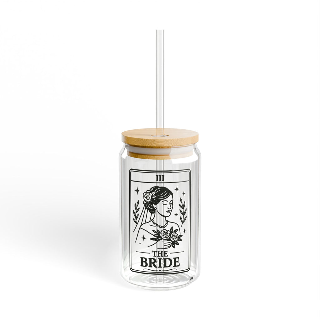 Tarot Bride Illustration Sipper Glass | 16oz