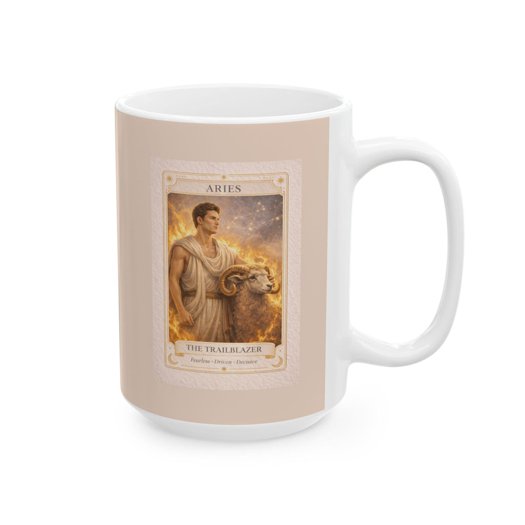 Aries Coffee Mug for Men - Aries Zodiac Mug - Aries Gift for Him - Astrology Mug - Horoscope Mug - Zodiac Coffee Mug - Aries Birthday Gif