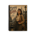 City Girl vintage illustration Spiral Notebook | Ruled Journal