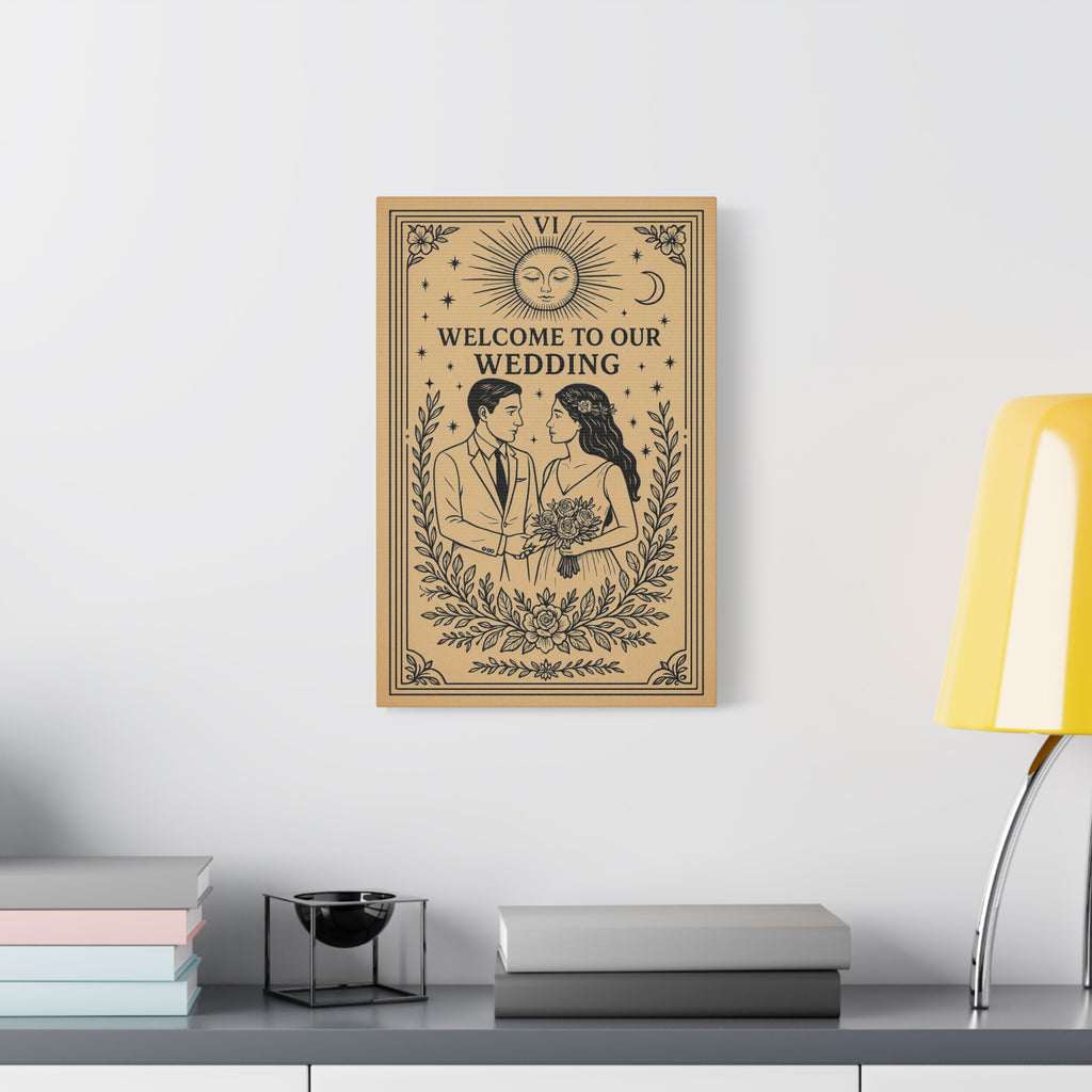 Welcome to Our Wedding Canvas Sign