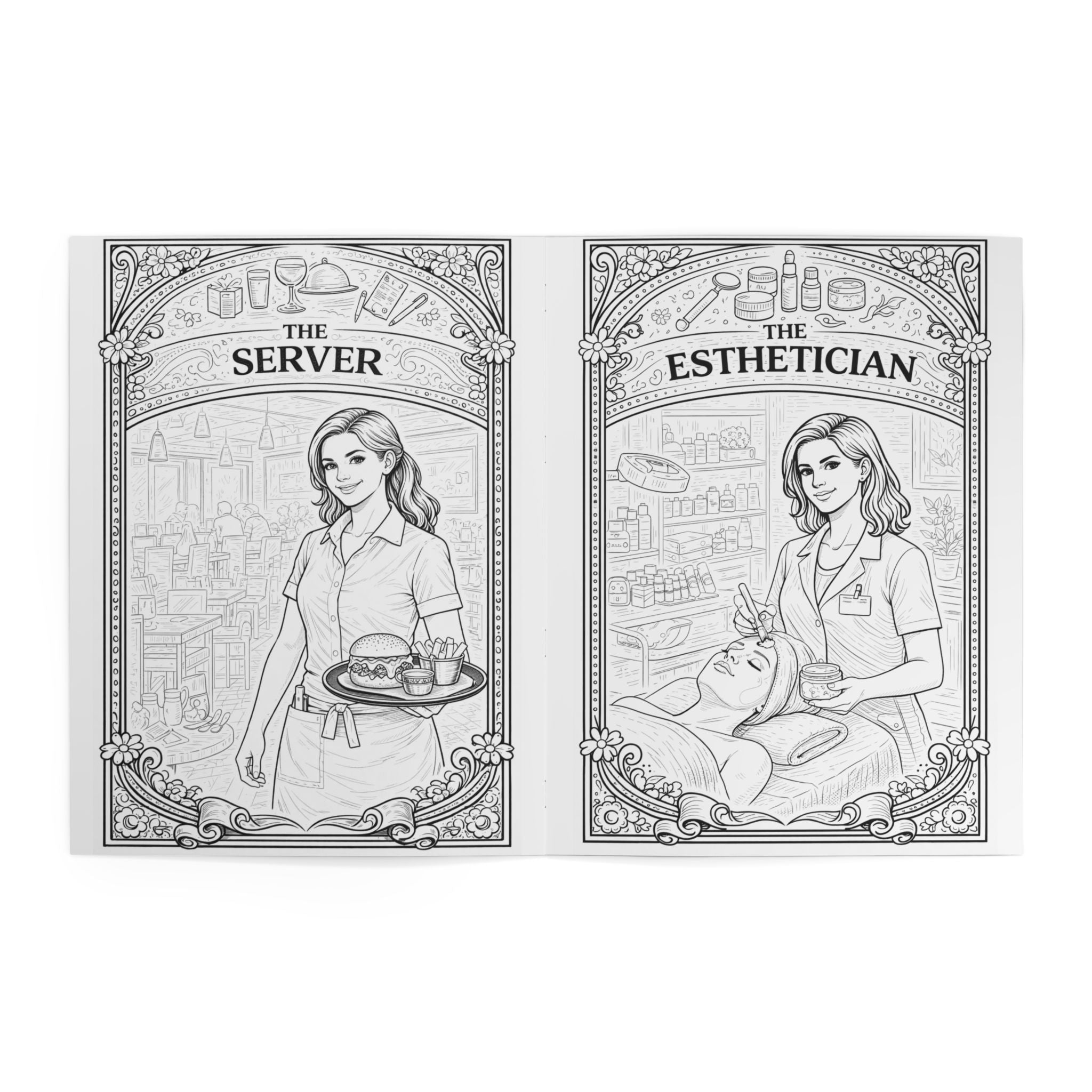 Women at Work Coloring Book | Careers Adult Coloring Book