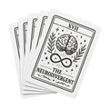 Neurodivergent Brain Infinity Poker Playing Cards | Tarot Style Ace