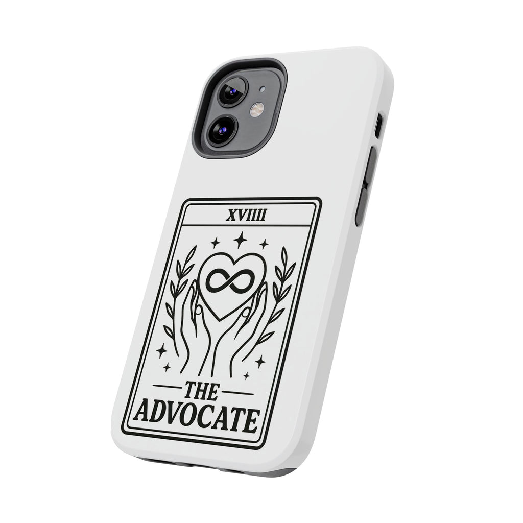 The Advocate tarot card Phone Case | infinity heart hands design