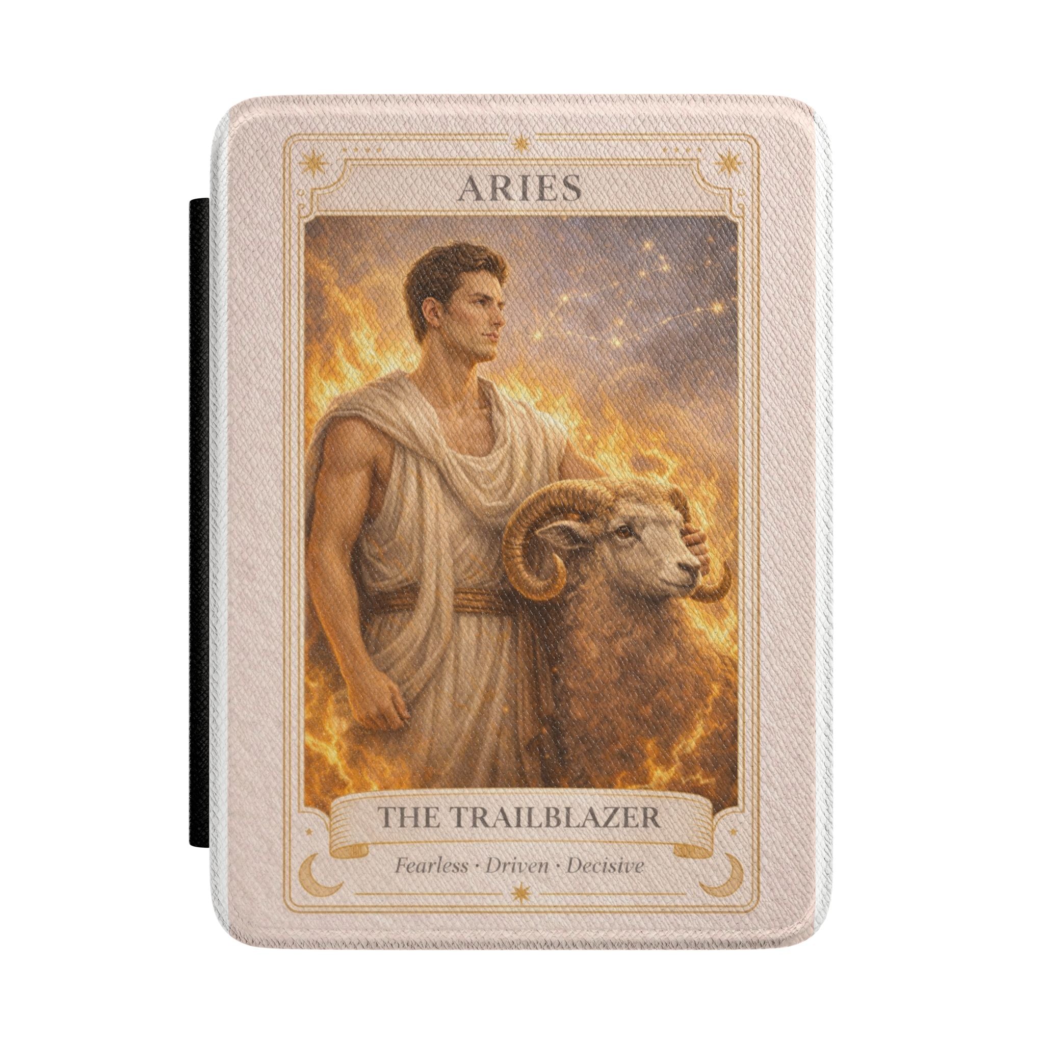 Aries Tarot The Trailblazer Kindle Case | Zodiac Ram Illustration